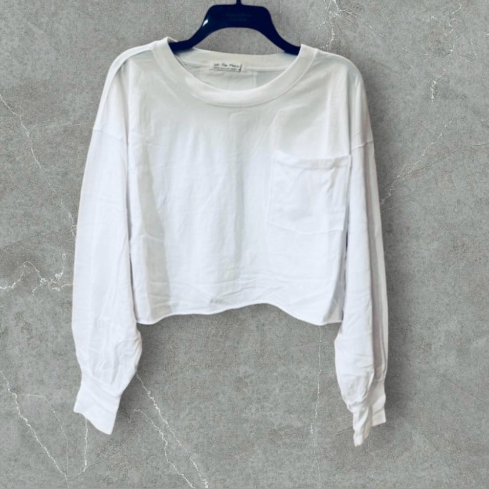 NWT Free People Austin Crop Long Sleeve Tee - Picture 5 of 11